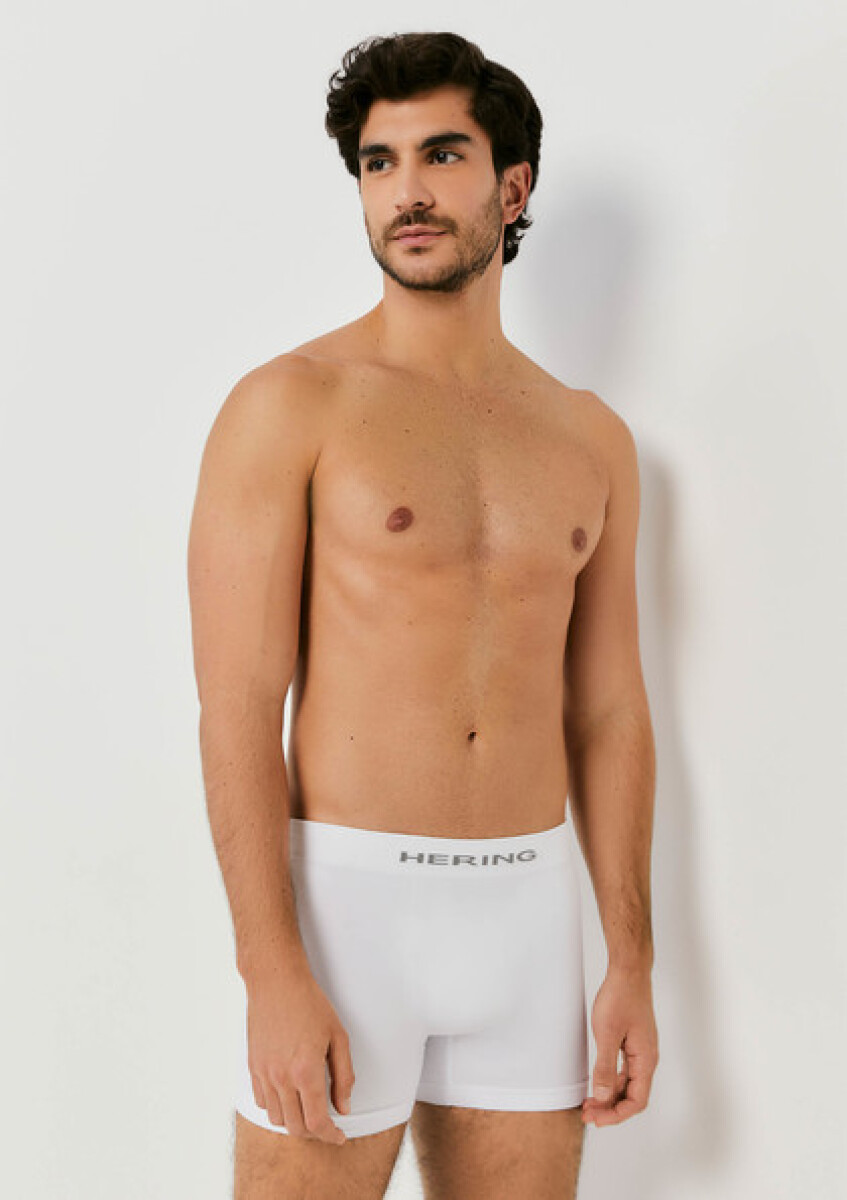 KIT COM 2 CUECAS BOXER - BRANCO/PRETO 