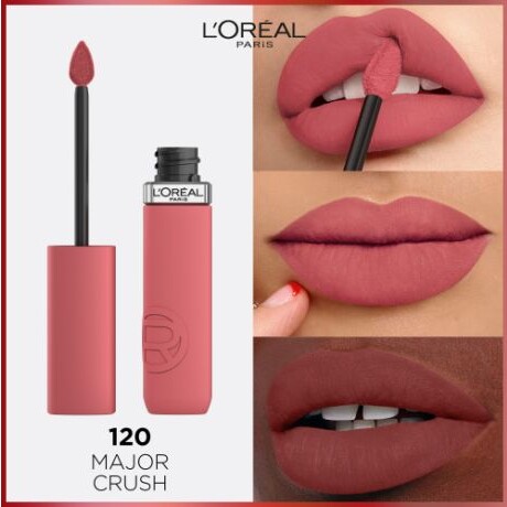 LOREAL LABIAL LIQUIDO INFALLIBLE MATTE RESISTANCE N°120 MAJOR CRUSH 5 ml LOREAL LABIAL LIQUIDO INFALLIBLE MATTE RESISTANCE N°120 MAJOR CRUSH 5 ml