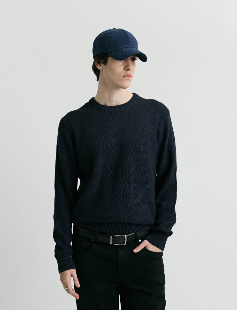 470982 SWEATER HARRY Azul Oscuro