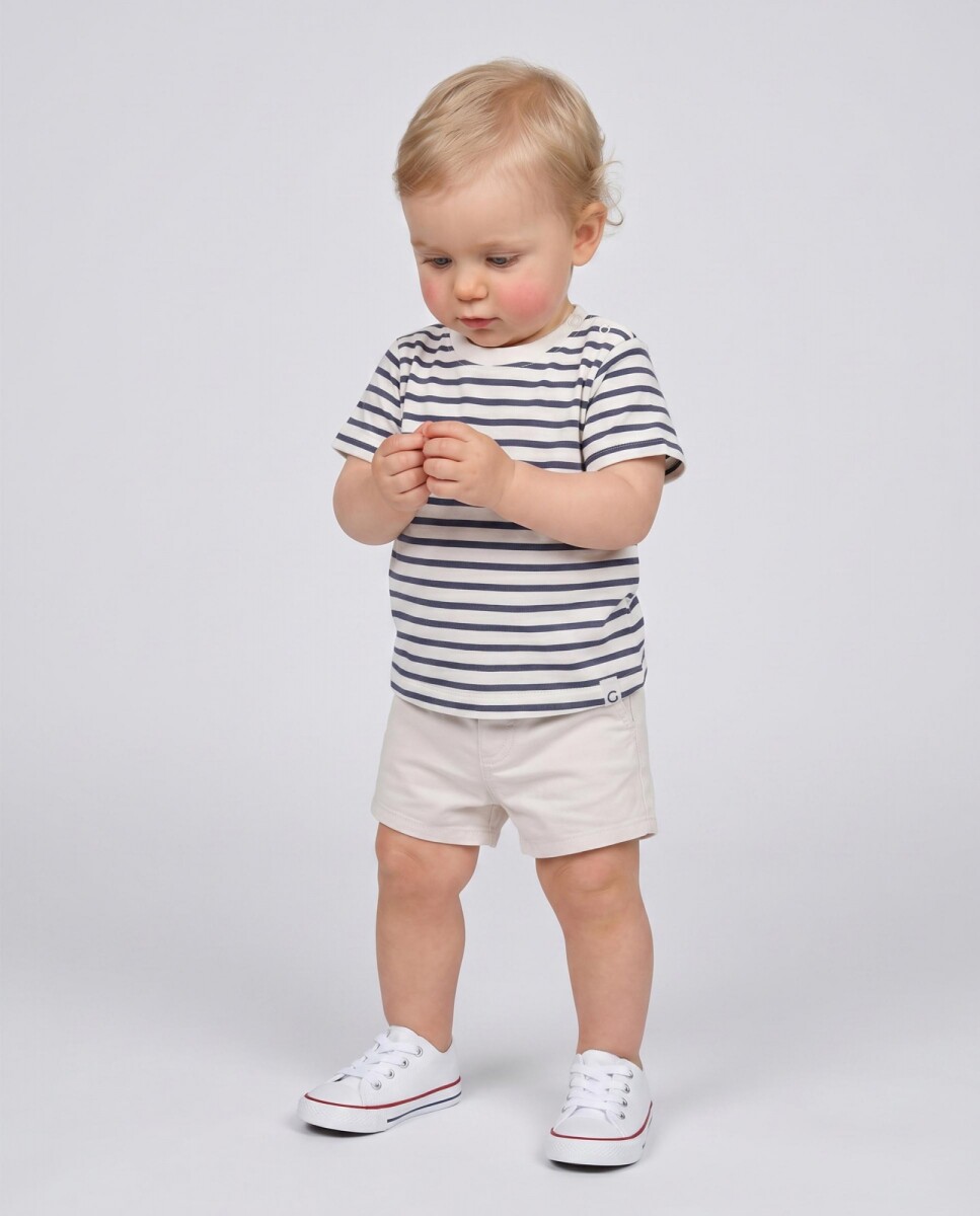 Pantalon Corto - Blanco 