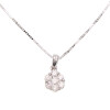 colgante Roseta de oro blanco 18k con brillantes (sin cadena) colgante Roseta de oro blanco 18k con brillantes (sin cadena)