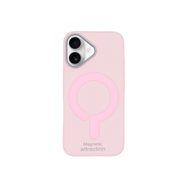 Protector para iPhone 16 texturada color rosa Protector Para Iphone 16 Texturada Color Rosa