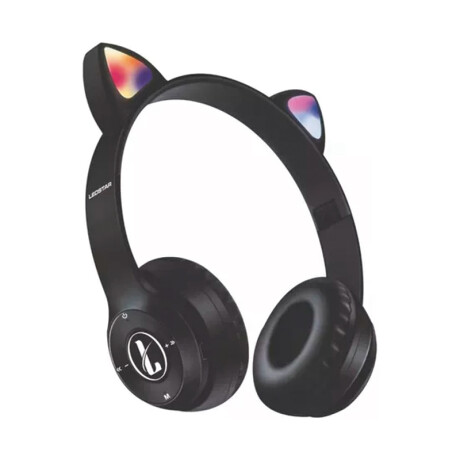 Auriculares Inalambricos De Niño Ledstar Cat Negro Auriculares Inalambricos De Niño Ledstar Cat Negro