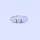Anillo 18 k blanco con 3 brillantes engrace 4 puntas. Anillo 18 k blanco con 3 brillantes engrace 4 puntas.