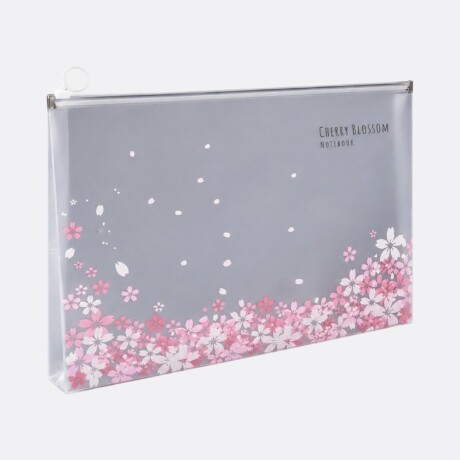 Carpeta Sobre Floreado Transparente A4 Flores Chicas Bajas
