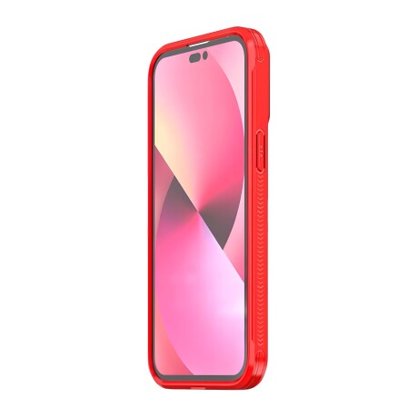 Protector Case con Protector de Cámara Slide para iPhone 15 Pro Red
