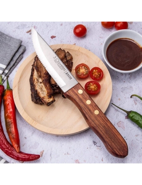 SET 4 CUCHILLO ASADO 12 CM ANGUS 3 CLAVELES SET 4 CUCHILLO ASADO 12 CM ANGUS 3 CLAVELES