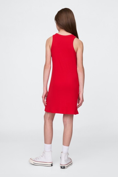 Vestido Logo Gap Niña Tomato Sauce