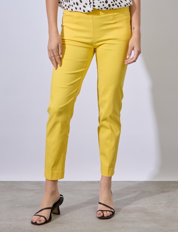 Pantalon Recto Modelador AMARILLO