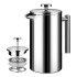 Cafetera Prensa Francesa Aluminio Embolo 1 Litro Doble Pared Cafetera Prensa Francesa Aluminio Embolo 1 Litro Doble Pared