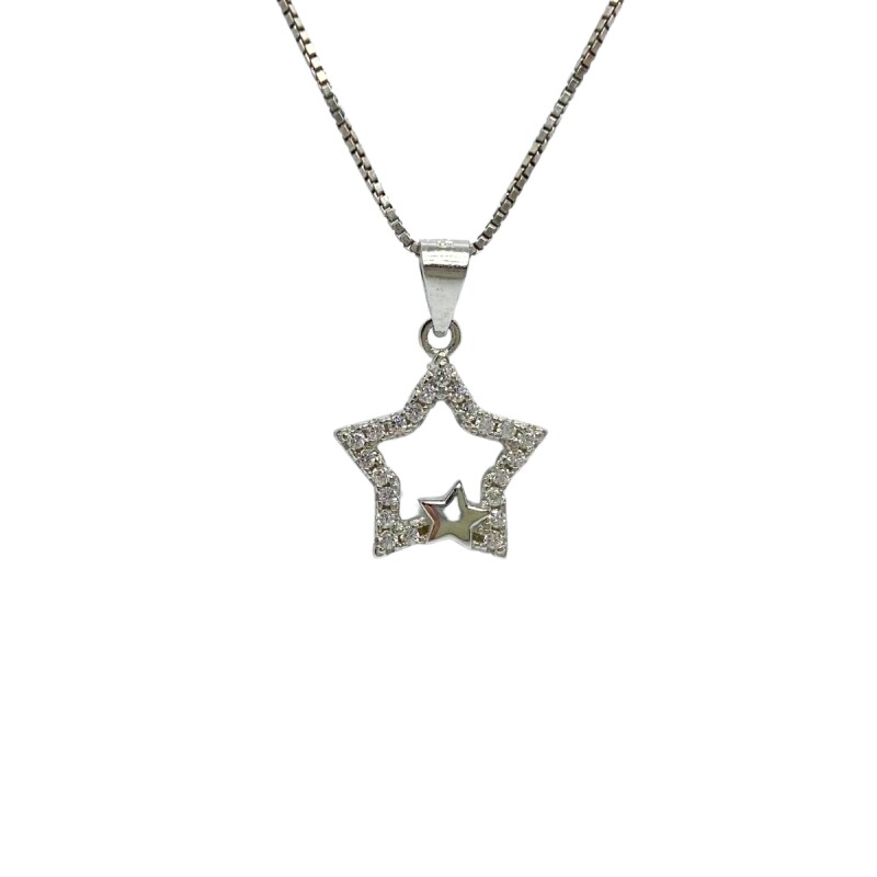 DIJE PLATA ESTRELLA CON ESTRELLA PEQUEÑA Y CORCONIAS L6dslf-01619-x3