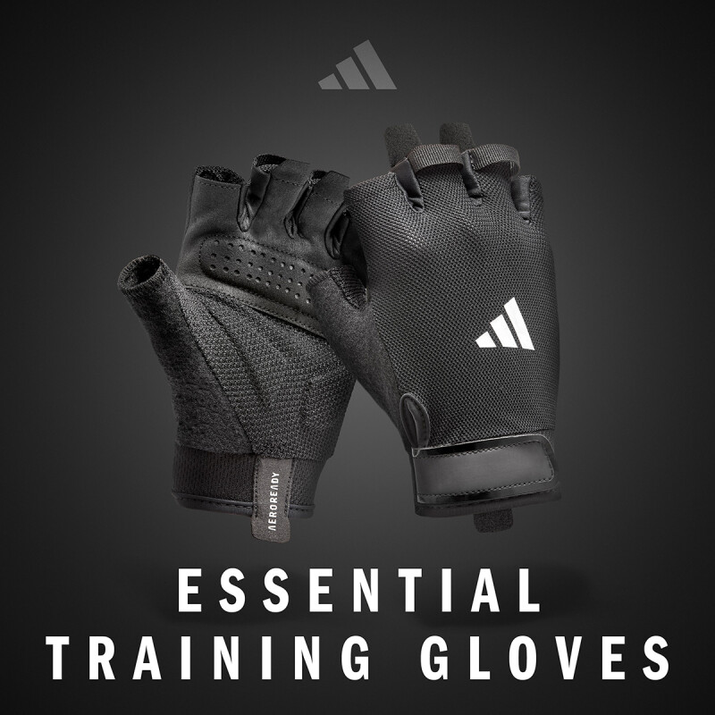 Guantes de Entrenamiento Adidas Essential – Nuevo Logo Blanco