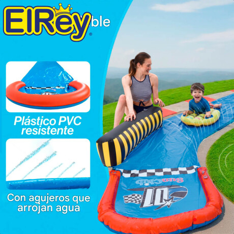 Deslizador Tobogán Agua Inflable Curvo 85x478 Jilong Jil051126