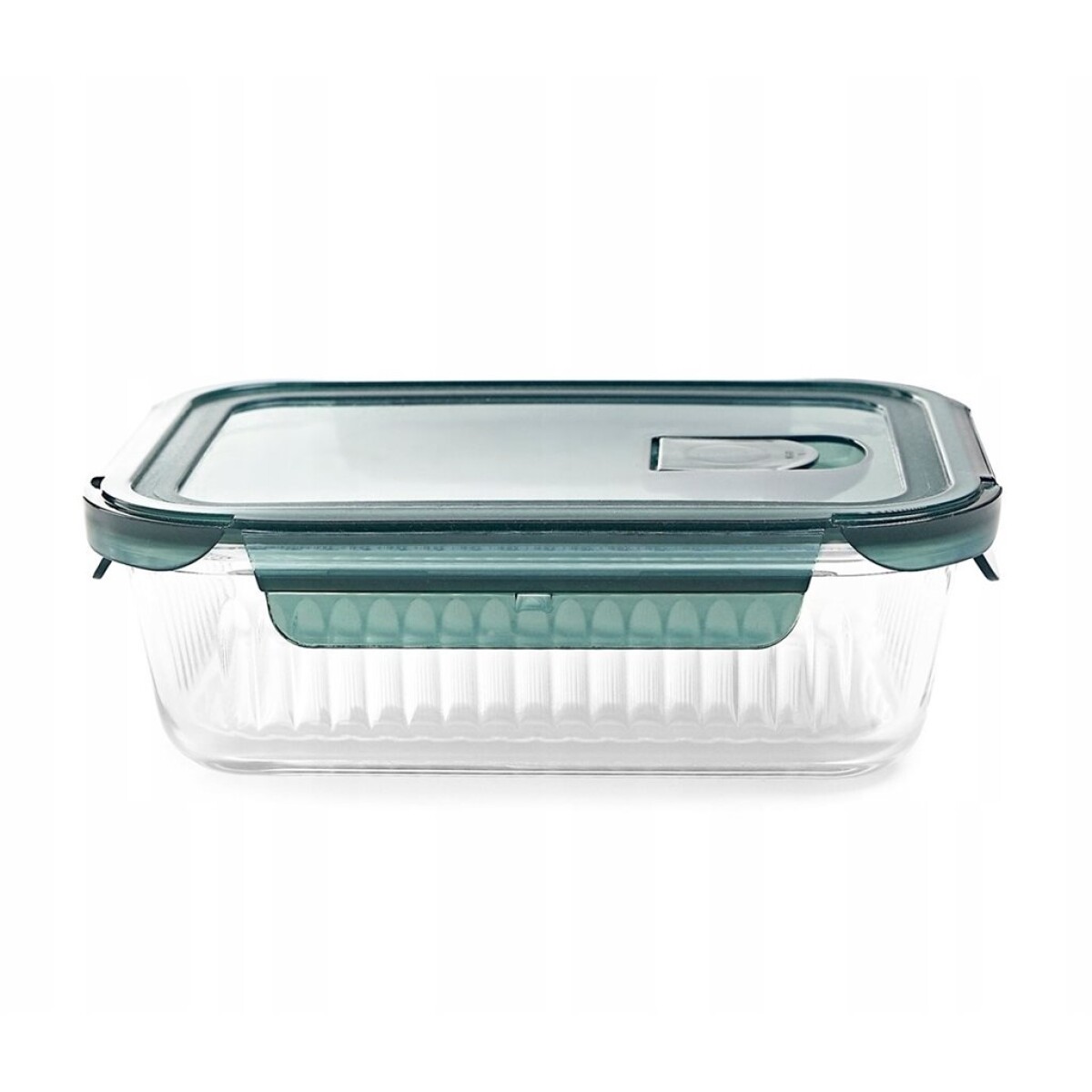 RECIPIENTE RECTANGULAR BOROSILICATO 1040ML D20.6X15.5XH6.7CM 