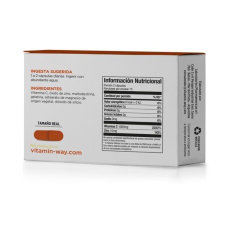 OFERTA VENCIMIENTO Vitaminway Vitamina C + Zinc 30caps OFERTA VENCIMIENTO Vitaminway Vitamina C + Zinc 30caps
