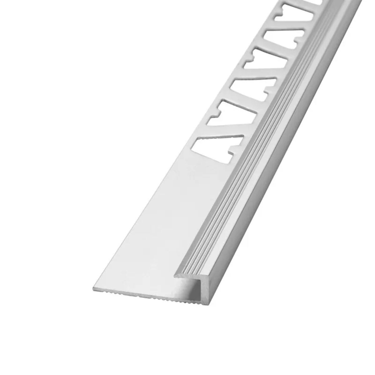 Perfil Point Aluminio 5mm X 2m Cromo Mate 