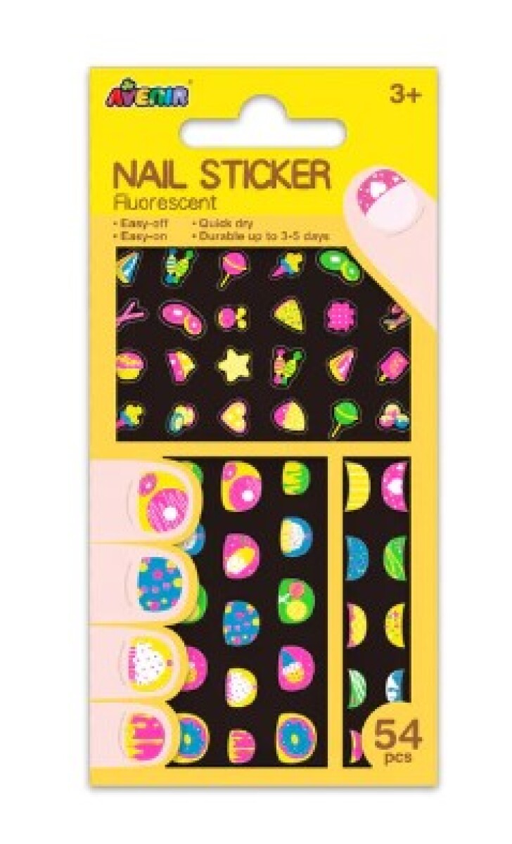 Stickers para Uñas Fluorescentes -Cookie - Stickers Para Uñas Fluorescentes -cookie 