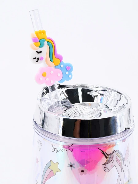 VASO UNICORNIO PLATEADO