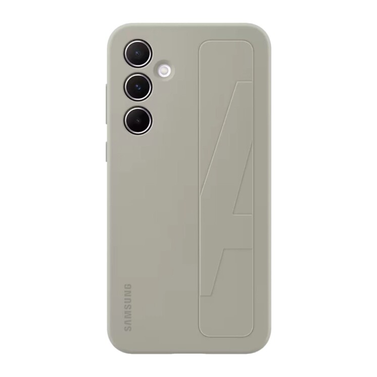 Funda Samsung Standing Grip Case con Correa y Soporte para Galaxy A55 5G Gray