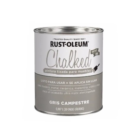 Esmalte Tizado Chalked 0.9L Rust-Oleum Gris Campestre