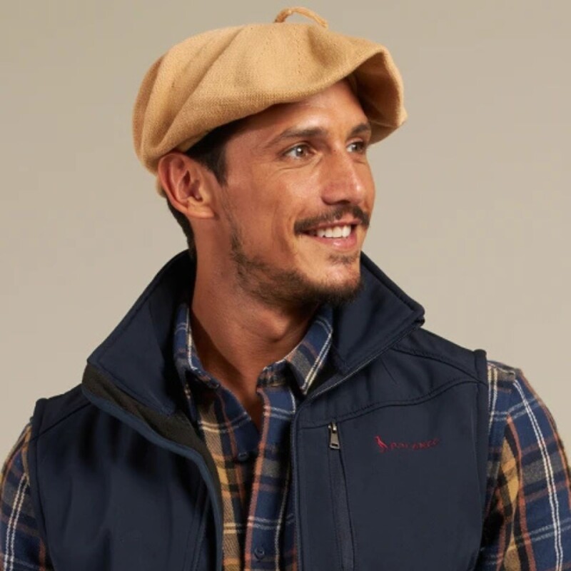 Boina Hombre Tejido Polanco Beige