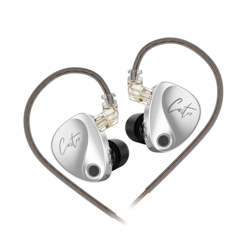 AURICULARES in ear KZ CASTOR BETTER BASS SILVER AURICULARES in ear KZ CASTOR BETTER BASS SILVER