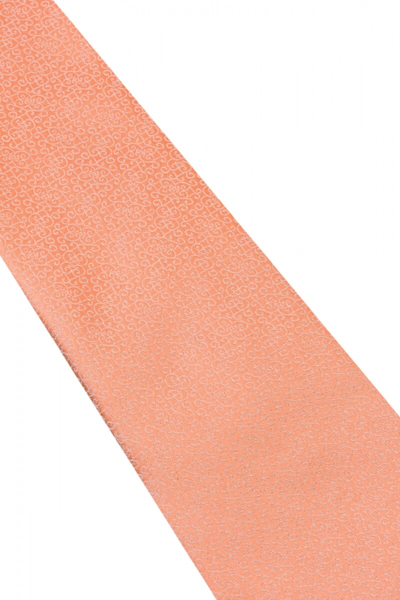Corbata con pañuelo 8 cm SALMON