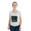 Muvem Ladies Print V Neck T-Shirt Beige