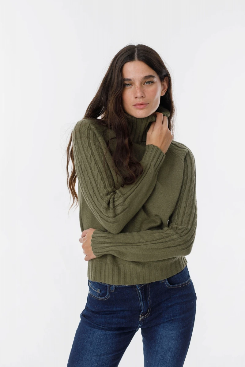 Sweater Espiga verde talle unico