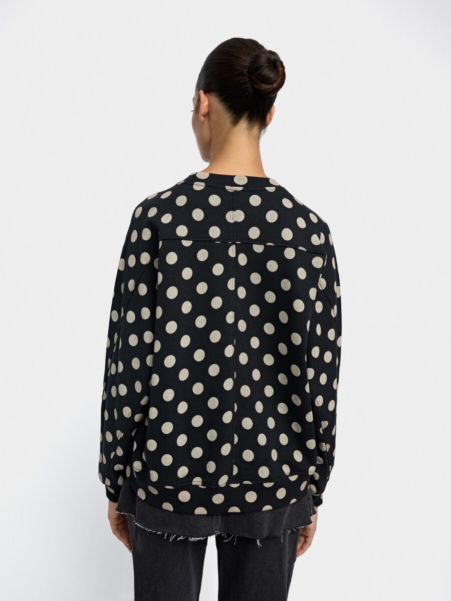 Sudadera De Lunares negro