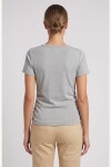 REMERA M/C BASICA FRUNCE GRIS