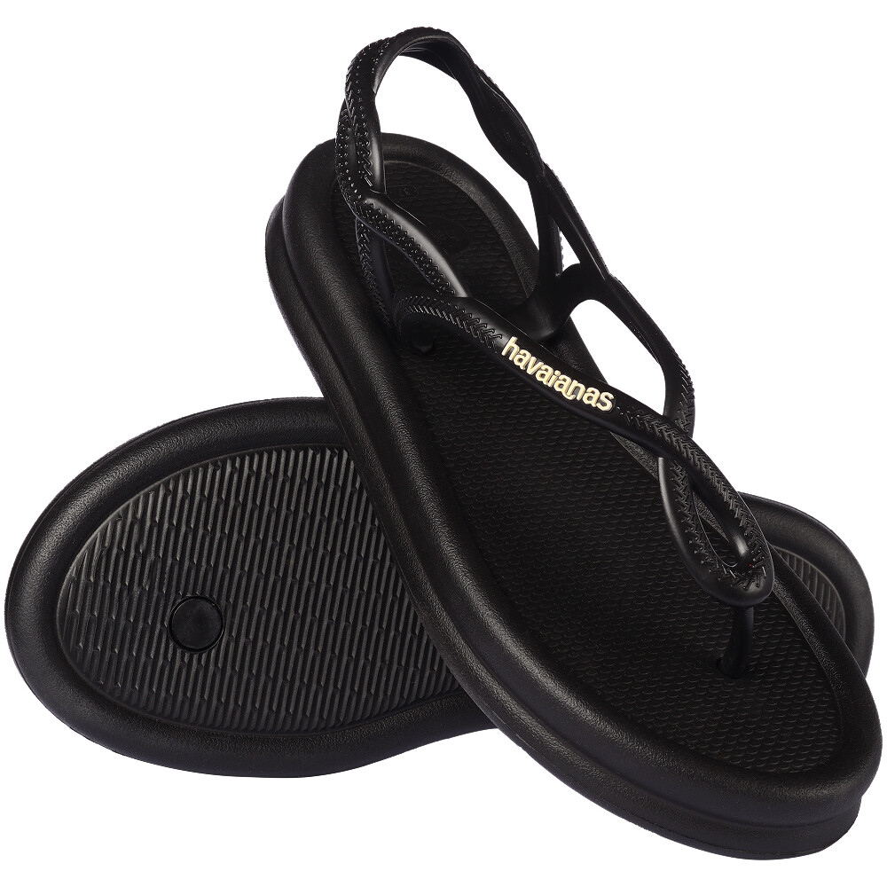 Sandalias Havaianas Luna Puffed Mujer Negro