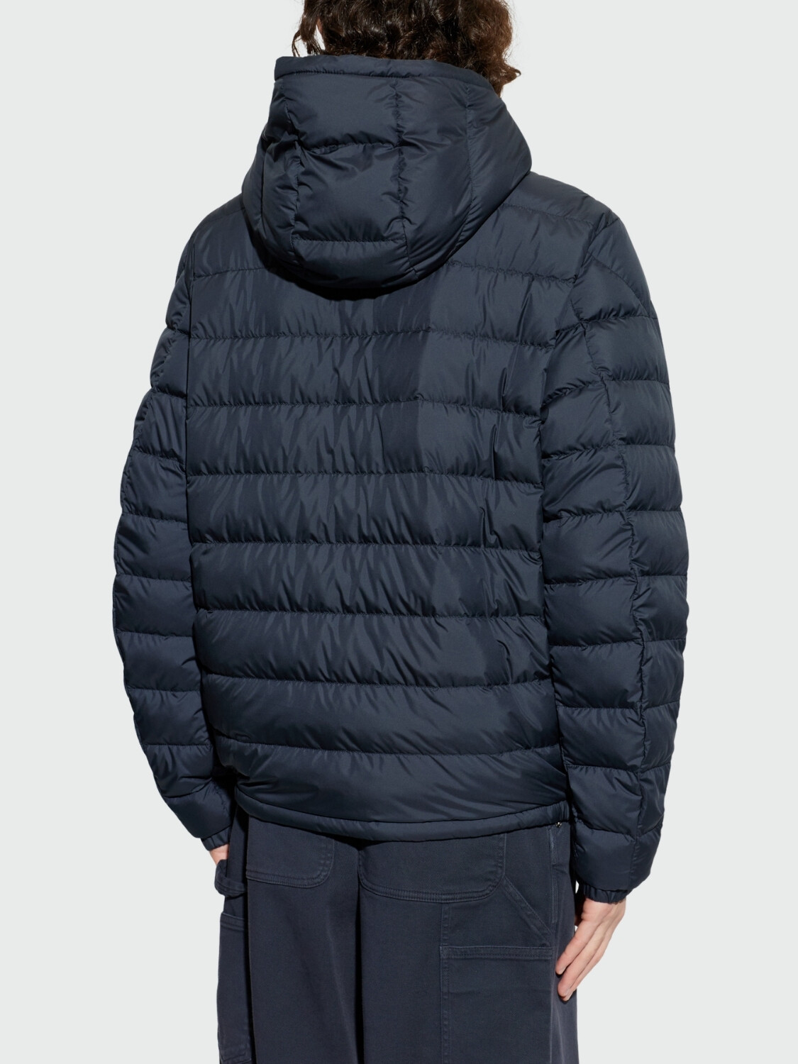 MONCLER - Campera Corta con Capucha Vermeille Azul
