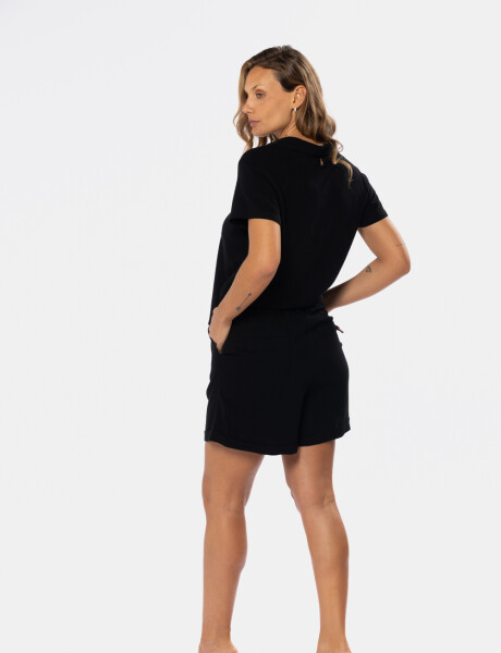 SHORT DE LINO Negro