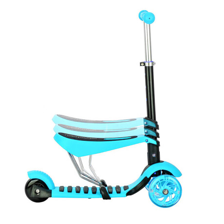 Monopatin Tripatín Buggy Infantil C/ Asiento Y Guía Azul