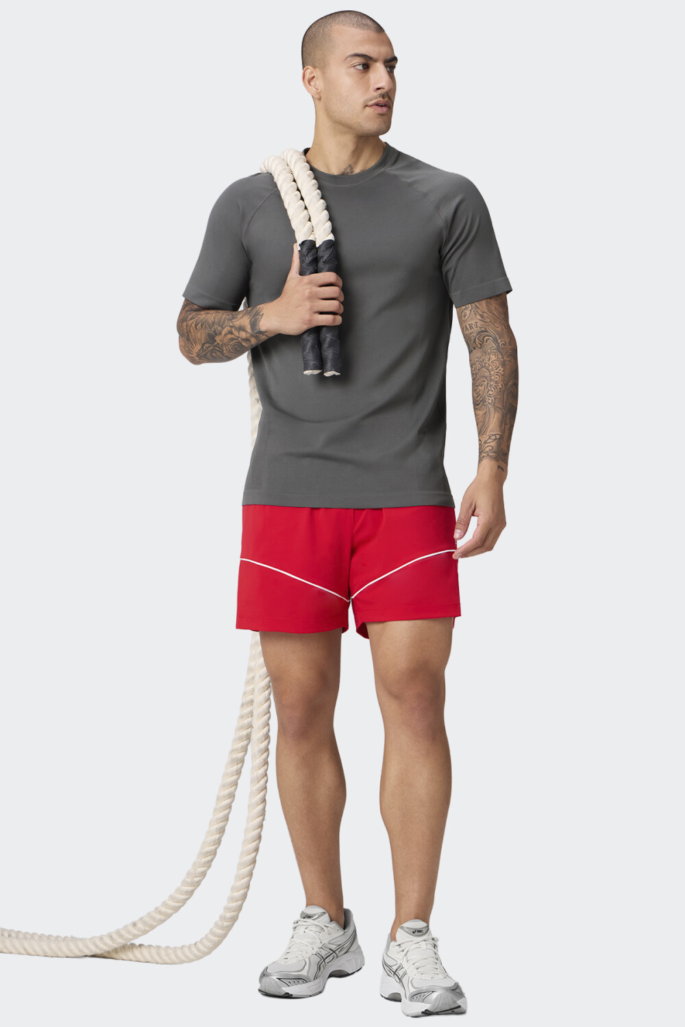 Remera Fabletics The Training Day Gris