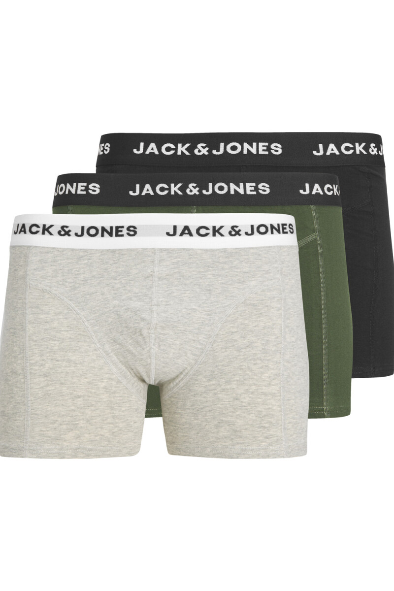 BOXERS 3 PACK JORDAN Light Grey Melange