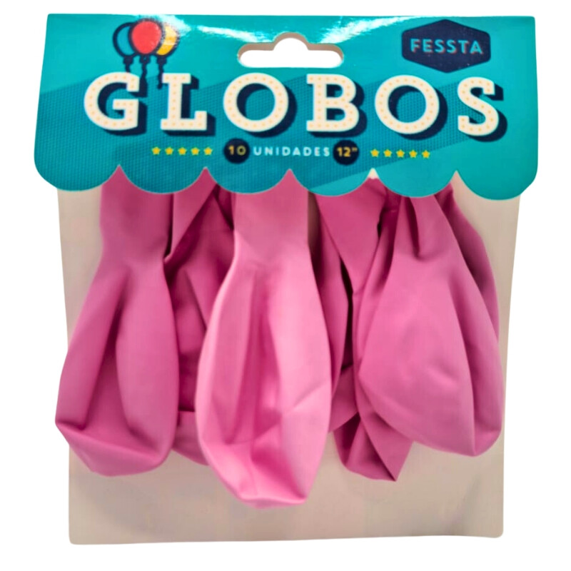 Globos X10 Tamaño R12 Rosa Pastel
