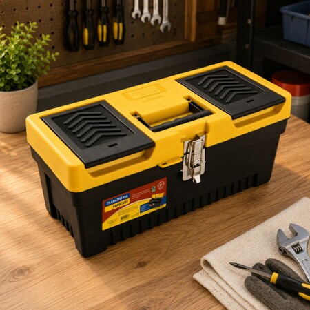 Caja de Herramientas con cierre metalico Tramontina 17" Caja de Herramientas con cierre metalico Tramontina 17"