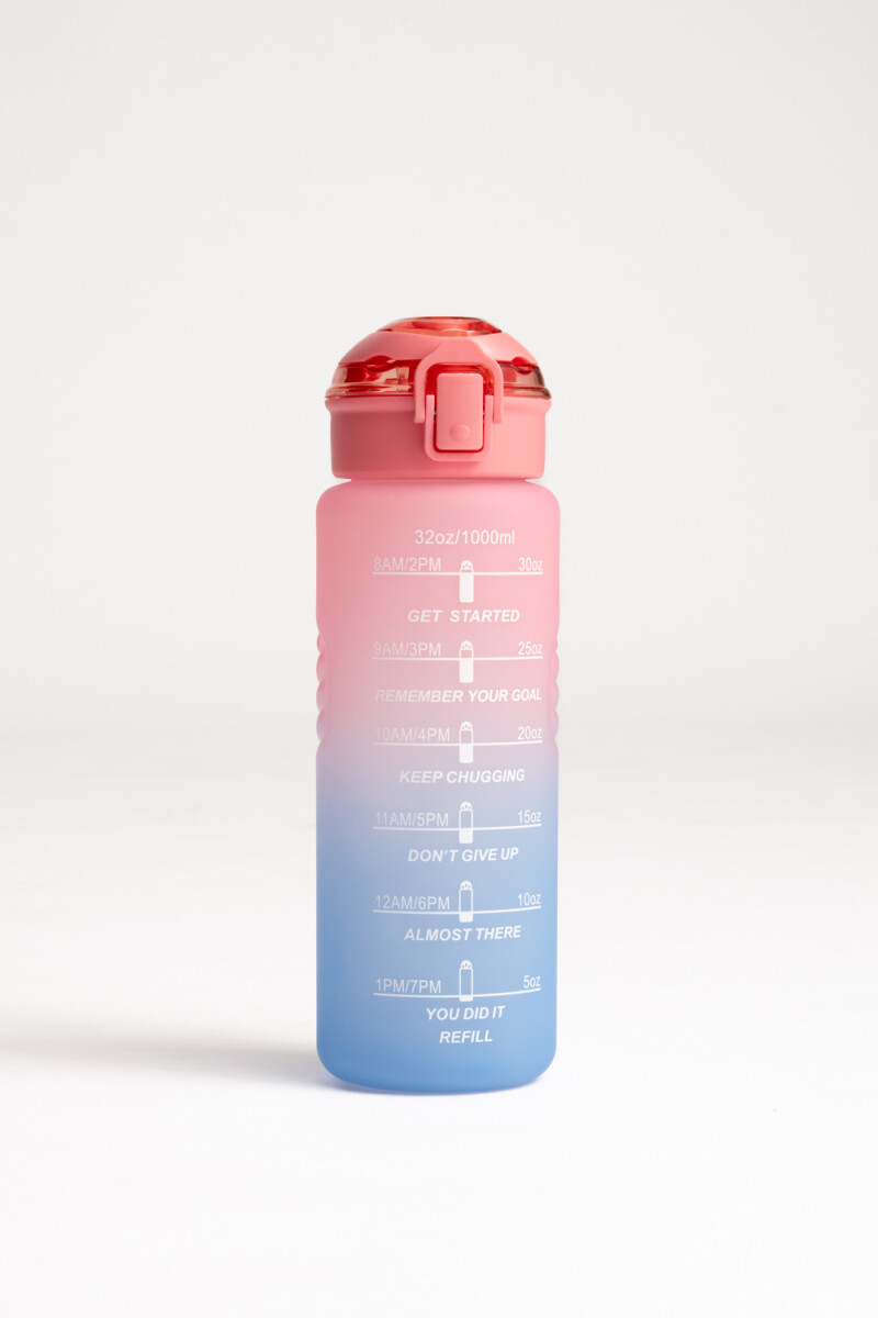 Botella degrade 1l - Rosa 