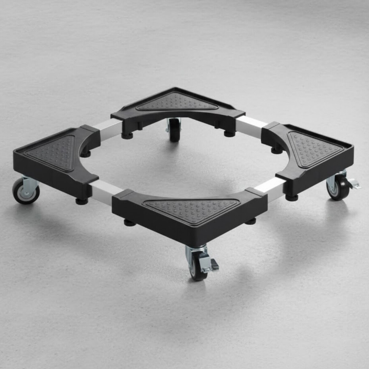 Base con ruedas para electodomesticos grande hasta 80x80 - NEGRO 