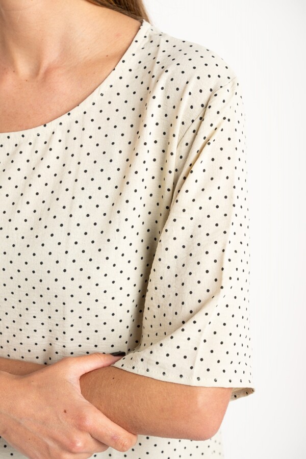 Blusa Estampada Crudo