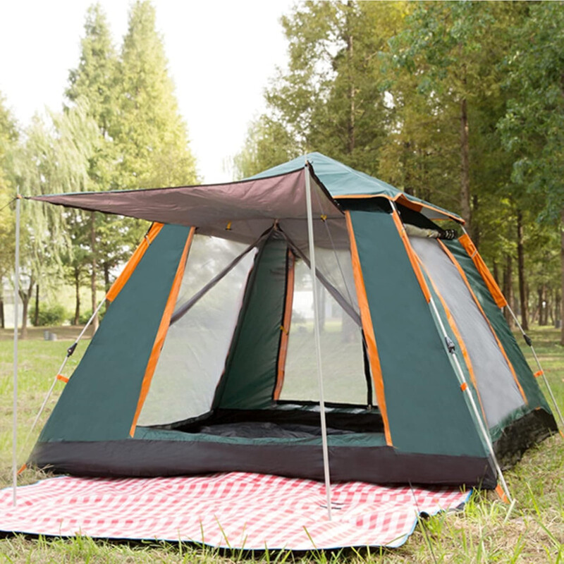 Carpa Camping Iglu Con Techo Y Mosquitero 2m Verde