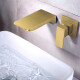 Griferia De Lavatorio Embutida, Tipo Cascada, Oro Mate DORADO-BRUSHED GOLD