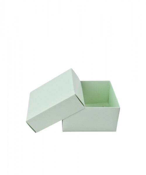Caja Cuadrada 8x8x4,5 cm VERDE AGUA