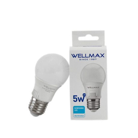 LAMPARA LED 5W (EQUIVALE 40W) A50-E27 FRIA WELLMAX ++ N/a