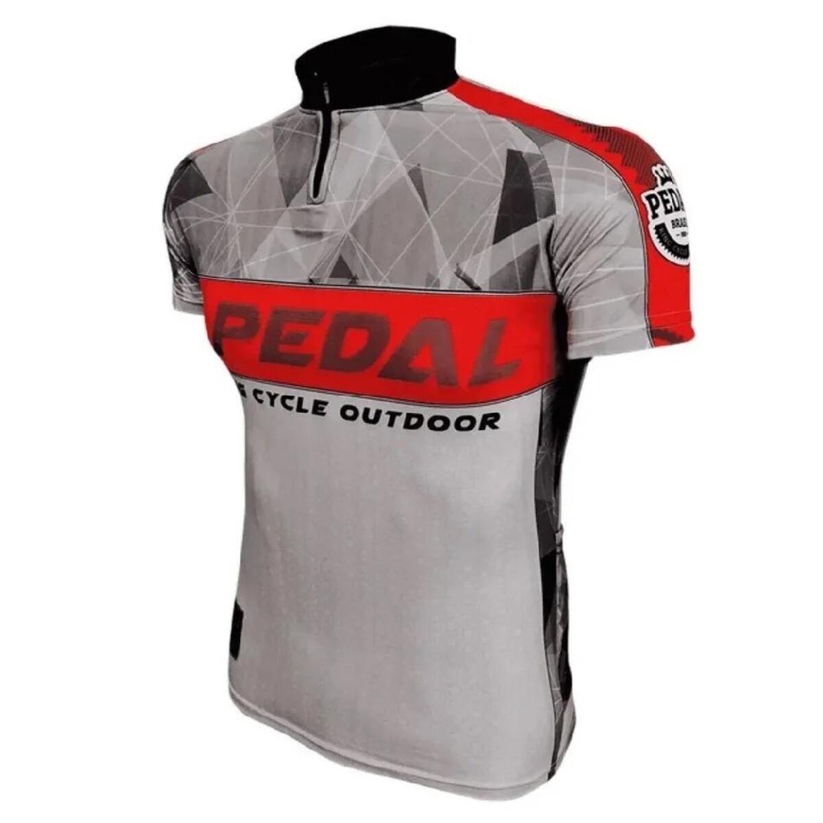 Camiseta de ciclismo con bolsillos - Rojo 