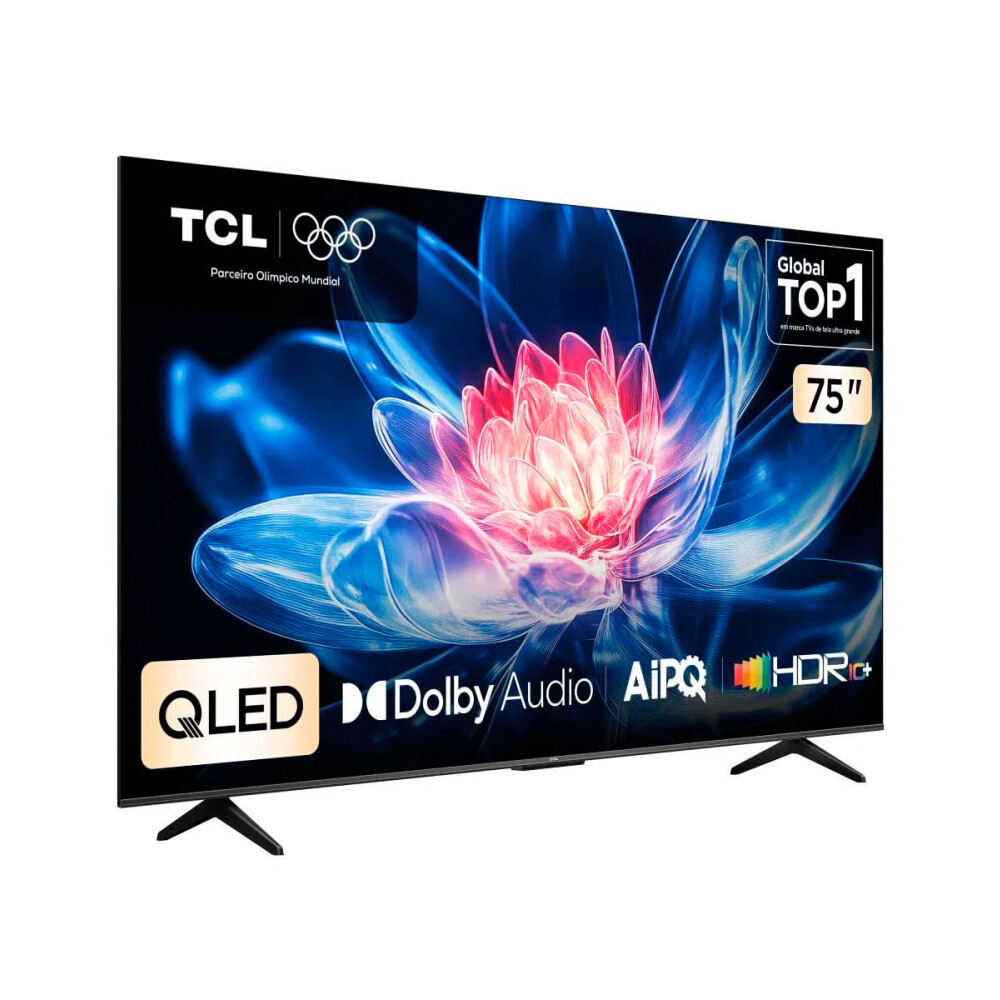 SMART TV TCL 75-PULGADAS NEGRO 75T6C 75" QLED 4K