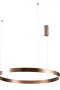 Luminaria de susp. Led circular con corte, 40W Dimerizable, 60cm COBRE