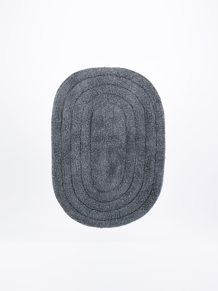 ALFOMBRA BAÑO OVAL GRIS